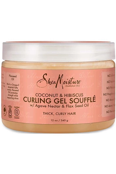 Shea Moisture Coconut & Hibiscus Bukle Belirginleştirici Saç Bakım Jeli 340GR