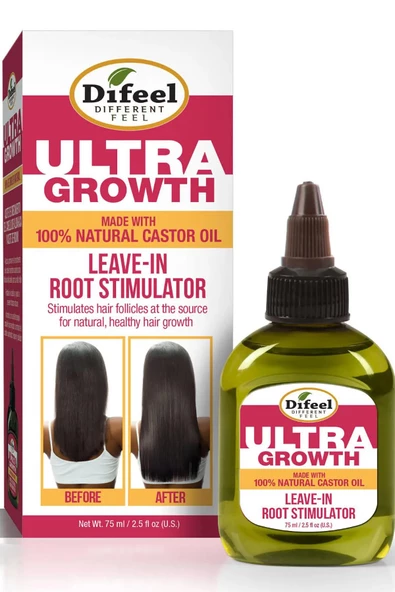 Difeel Ultra Growth Yavaş Uzayan Saçlara Özel Saç Bakım Solüsyonu 75ML