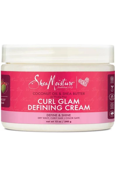 Shea Moisture Curl Glam Bukle Belirginleştirici Durulanmayan Saç Kremi 340GR