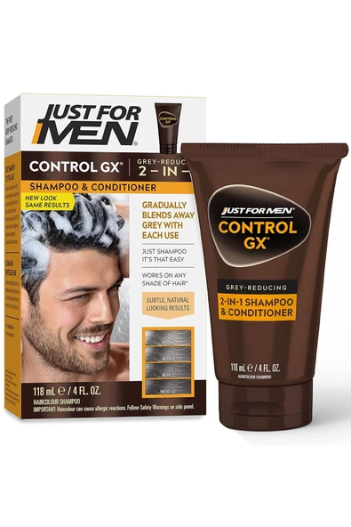 Just For Men ControlGX Gri Saçları Koyulaştıran 2in1 Şampuan 118ML