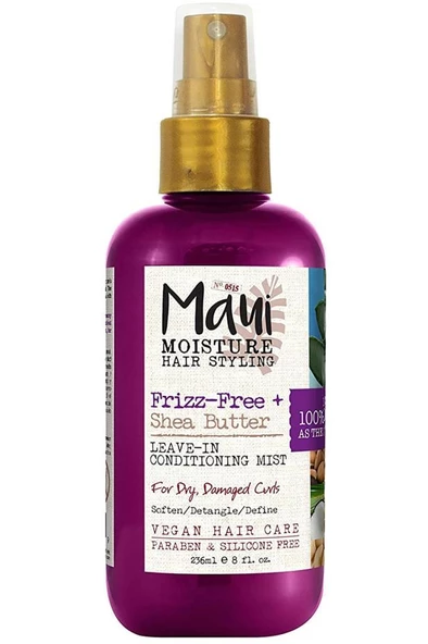 Maui Shea Butter Kuru ve Hasarlı Bukleler İçin Durulanmayan Saç Bakım Spreyi 236ML