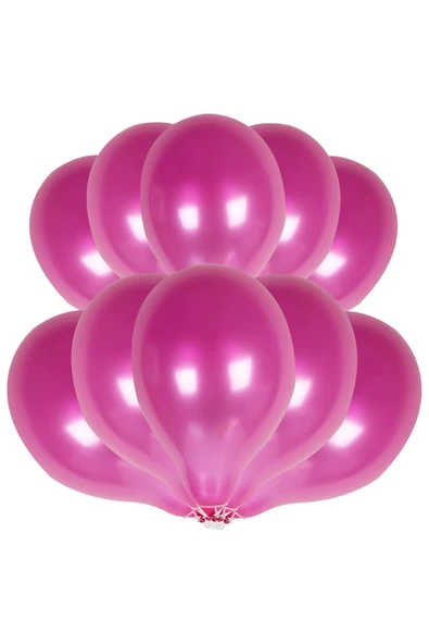 Kına Atölyesi Metalik Parlak Balon 10 Adet - 3