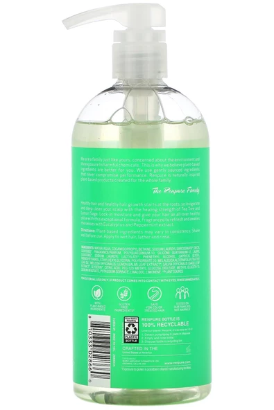Renpure Tea Tree Lemon Sage Canlandırıcı Nemlendirme Şampuan 710ML - 2