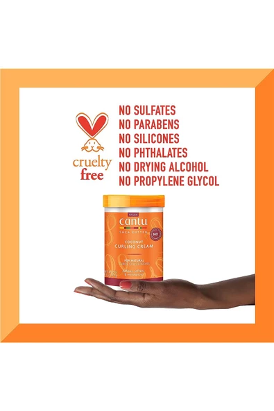Cantu Coconut Bukle Belirginleştirici Durulanmayan Saç Kremi 709GR - Resim 7