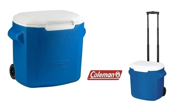 Coleman Performance 28 QT Tekerlekli 26lt Soğutucu Buzluk-Mavi