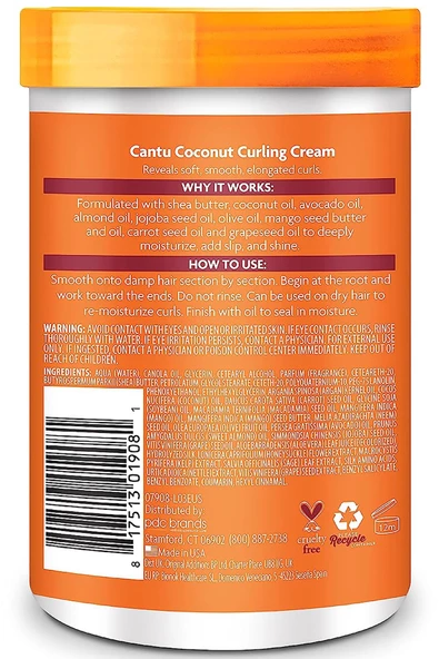 Cantu Coconut Bukle Belirginleştirici Durulanmayan Saç Kremi 709GR - Resim 2