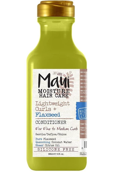 Maui Flaxseed Hafif Bukleli Saçlar İçin Saç Kremi 385ML