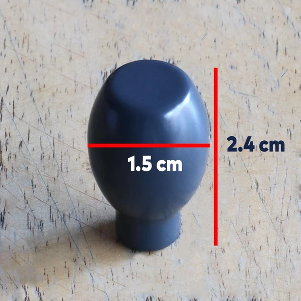 Metal Tek Vidalı Düğme Antrasit Kulp Mobilya Mutfak Dolabı Çekmece Dolap Kulpları Kapak Kulpu Kulbu - Resim 4
