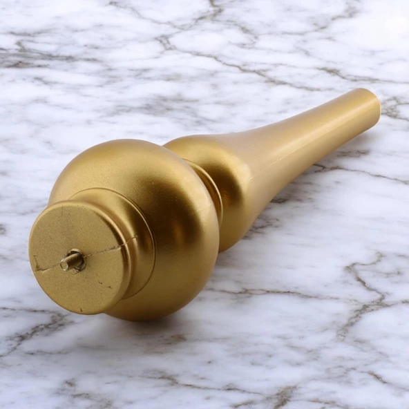 Damla Plastik 4 Adet Sehpa Ayağı 42 cm Gold Altın Orta Sehpası Ayak Zigon Sehpa Mobilya Ayakları - Resim 4