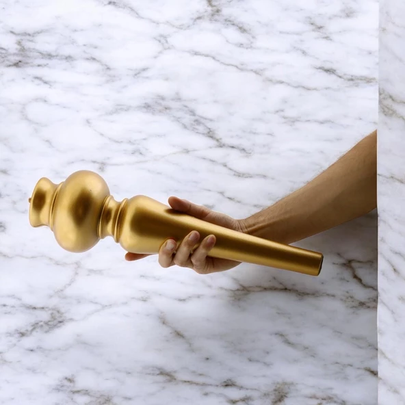 Damla Plastik 4 Adet Sehpa Ayağı 42 cm Gold Altın Orta Sehpası Ayak Zigon Sehpa Mobilya Ayakları - Resim 6