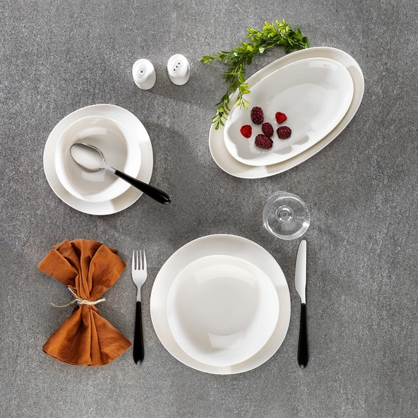 Schafer Ella Yemek Takımı 56 Parça-Beyaz - 5