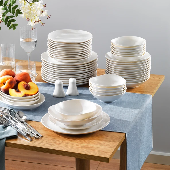 Schafer Ella Yemek Takımı 56 Parça-Beyaz - 4