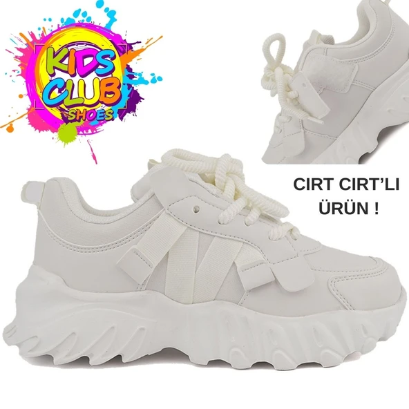 Cool Verom Bağcık Görünümlü Cırt Cırtlı Sneaker Ortopedik Çocuk Spor Ayakkabı - Resim 9