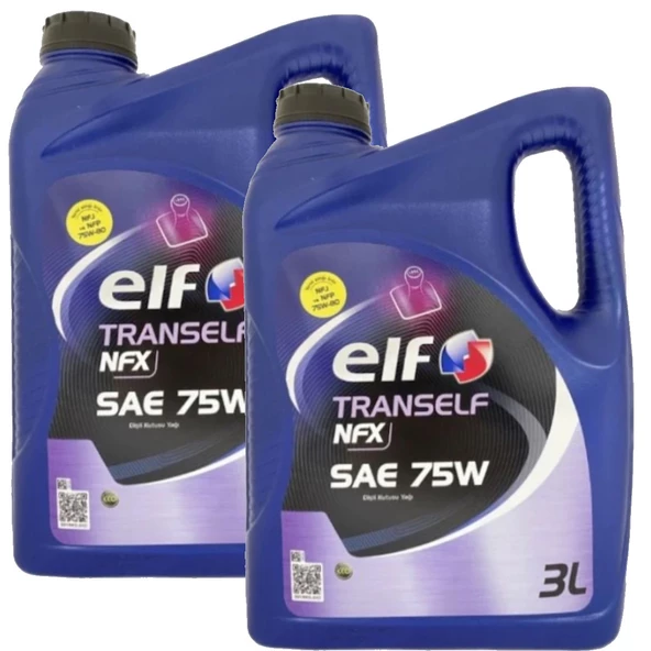 Elf Tranself Nfx Sae 75W Yarı Sentetik Şanzıman Yağı 2 x 3 Litre