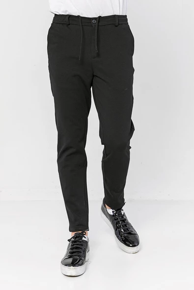 Erkek Beli Lastikli Likralı Jogger Pantolon - 1