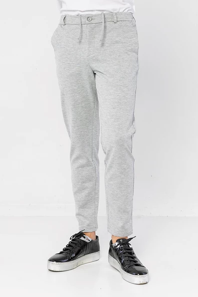 Erkek Beli Lastikli Likralı Jogger Pantolon - 6