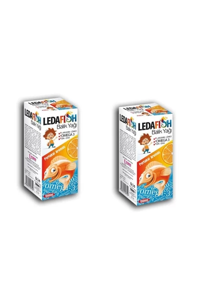 Ledafish Balık Yağı Şurup 150ml X2 Adet