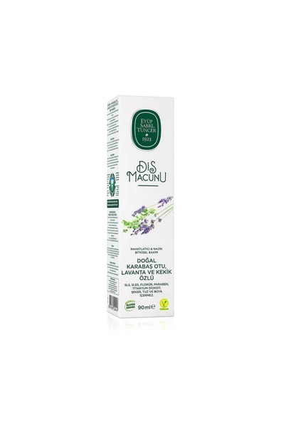 Doğal Karabaş Otu, Lavanta Ve Kekik Özlü Diş Macunu 90 ml - 3