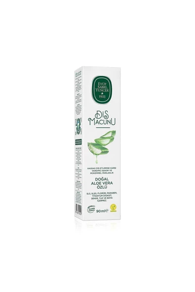 Doğal Aloe Vera Özlü Diş Macunu 90 ml - 3