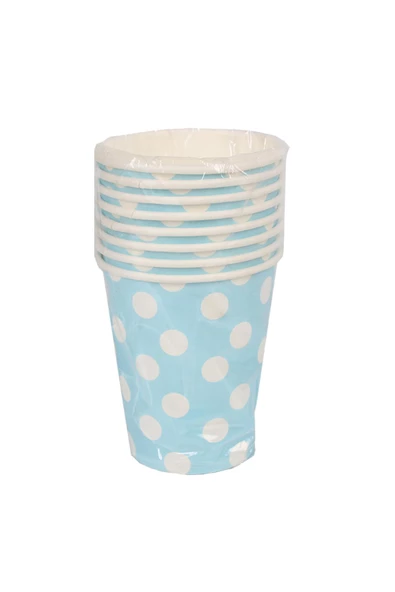 Kına Atölyesi Doğum Günü Parti Puantiyeli Karton Bardak 8 Adet - 2