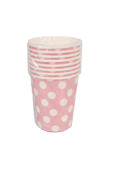 Kına Atölyesi Doğum Günü Parti Puantiyeli Karton Bardak 8 Adet - 3