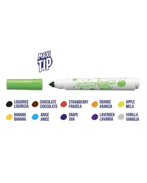 Carioca Parfüm Kokulu Jumbo Keçeli Kalem 10 Renk - 2