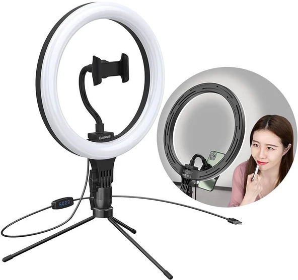 Baseus Halka Işıklı 10'' Tripod - 4