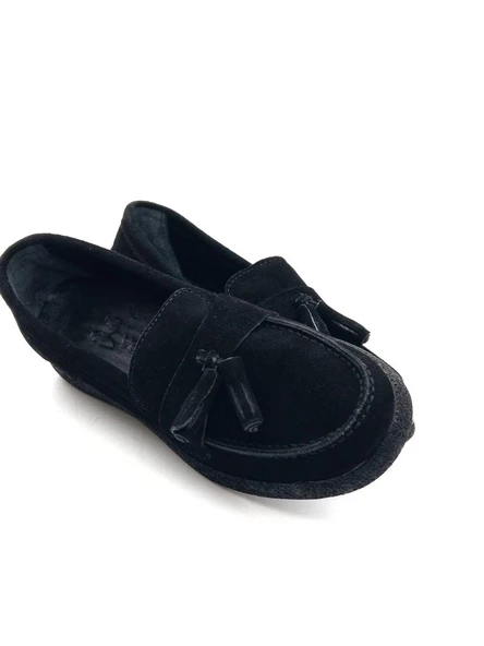 Venüs 23075604K Kadın Süet Deri Püsküllü Comfort Babet Ayakkabı - 8