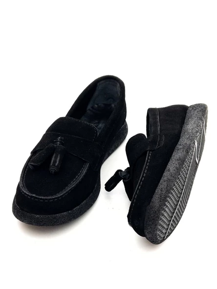 Venüs 23075604K Kadın Süet Deri Püsküllü Comfort Babet Ayakkabı - 11