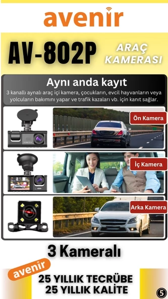 AV-802P HD Araç Kamerası - 5