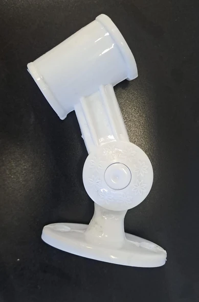 DUŞ MAFSALI - PLASTİK AYARLI ÇIT ÇITLI BEYAZ - Resim 2