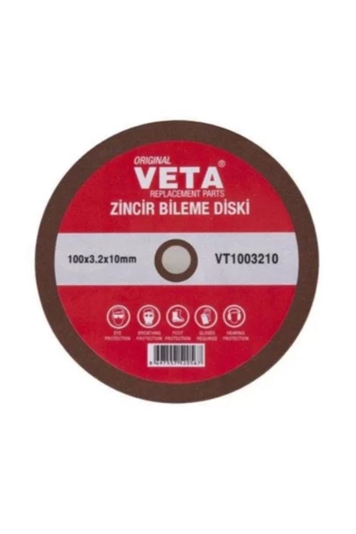 Zincir Bileme Diski (Bileme Makinası Palmera 100X3.2X10MM)