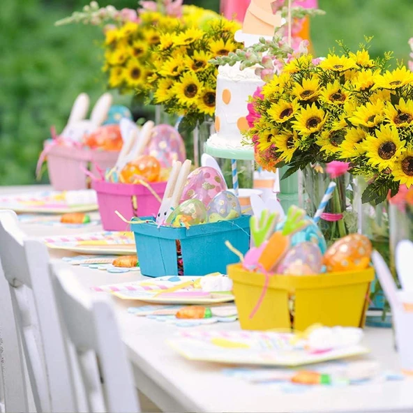 Nettenevime Yapay Çiçek Sunflower Ay Çiçeği Büyük Demet 12 Dallı 50cm - Resim 3