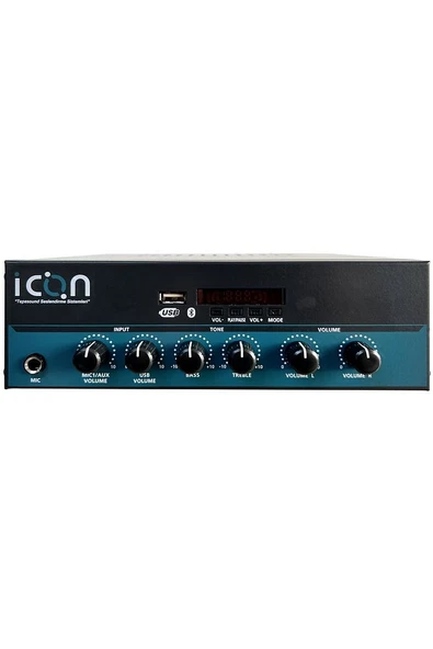 İCON 50 2x50 Watt Stereo 4 Ohm  1 Mikrofon ve 1 Aux Girişli  Usb (Bluetooth) AMFİ