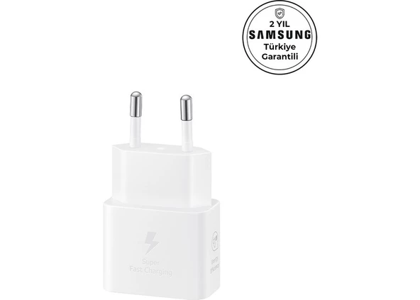 Samsung 25W Type-C Hızlı Şarj Adaptörü , Beyaz, Samsung Türkiye Garantili - Ep-T2510nwegww - 2