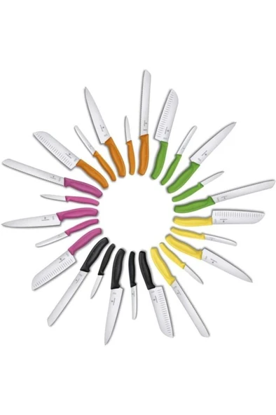 Victorinox 6.7836.L118 11cm Sarı Tırtıklı Domates ve Sosis Sofra Bıçağı (7611160032355) - 2