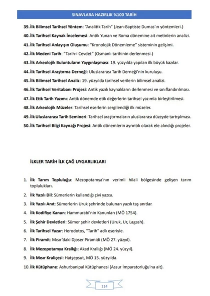 Yapay Zeka İle KPSS Tarih (Güncel Müfredat) - 3