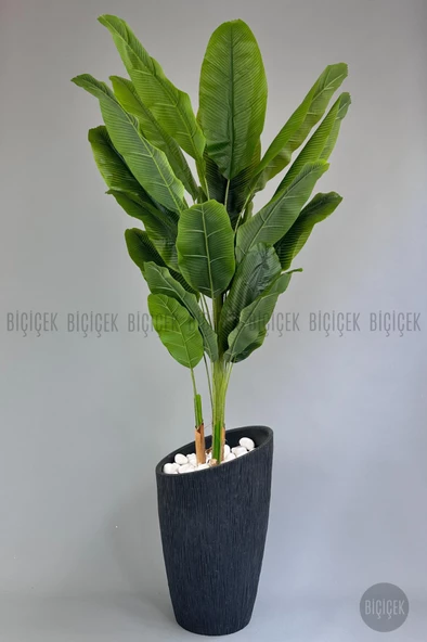 BİÇİÇEK   Yapay Muz Ağacı 230 cm Lux Dış Mekan Saksıda ürün görseli