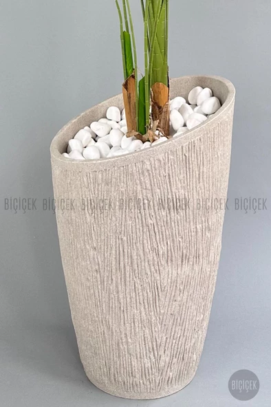 BİÇİÇEK   Yapay Muz Ağacı 230 cm Lux Dış Mekan Saksıda - Resim 9