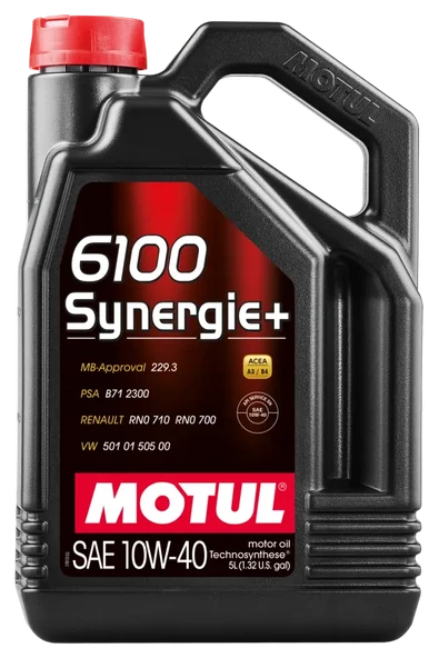 Motul 6100 Synergie+ 10W-40 Tecnosynthese Motor Yağı 5 L Ü.Y.2023