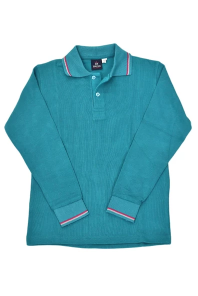 Kolej Yeşil Polo Yaka Sweat KMZ-S-5 - 3