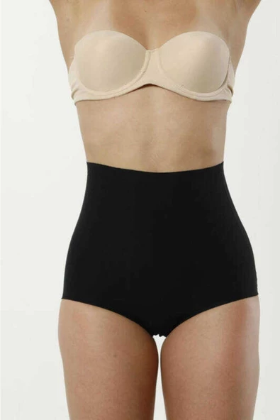 Kadın İnce Görünüm Toparlayıcı Dikişsiz Lazer Kesim Silikonlu Slip Korse 3005 - 7