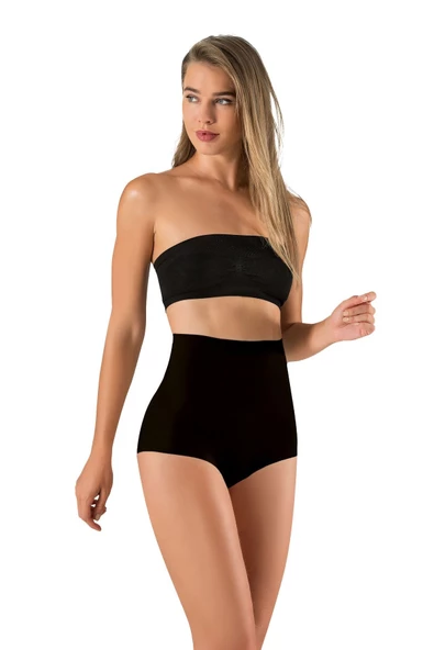 Kadın İnce Görünüm Toparlayıcı Dikişsiz Lazer Kesim Silikonlu Slip Korse 3005 - 8