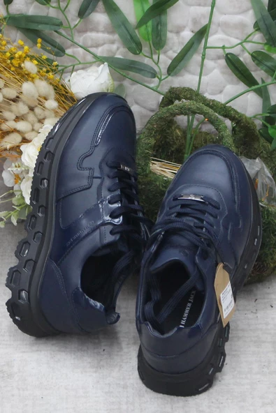 Hammer Jack 24770 Lacivert Orijinal Ürün Hakiki Deri Erkek Ayakkabı - Resim 5