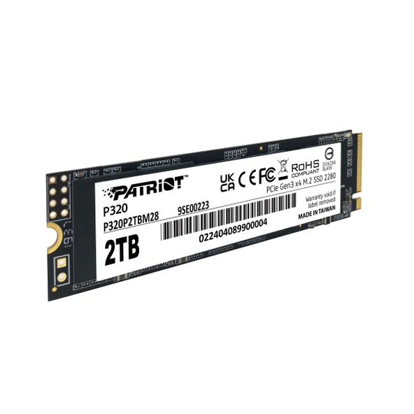Patriot P320 2TB 3000/2200MB/s NVMe M.2 SSD Disk (P320P2TBM28) - 4