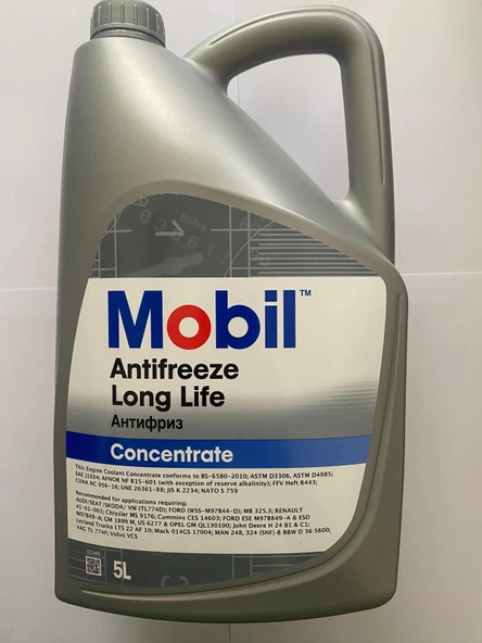 MOBİL ANTİFRİZ LONGLİFE 5 L Concentrate Ü.Y.2022 (Made in United Kingdom)