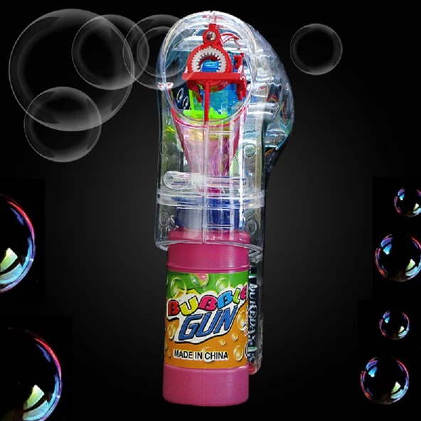 2 ADET VIP RENKLİ IŞIKLI KÖPÜK TABANCASI BUBBLES GUN BALONCUK TABANCASI +4 ADET YEDEK KÖPÜK SOLÜSYON - 3