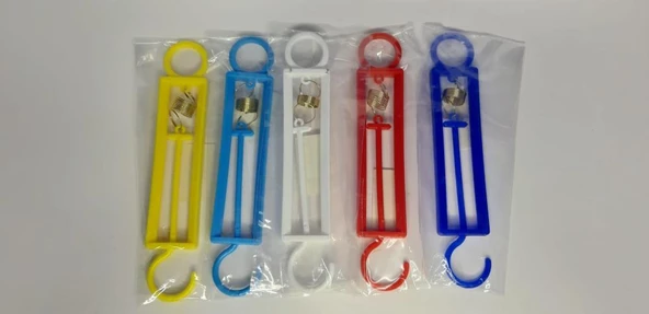 Plastik Renkli Dinamometre Yaylı