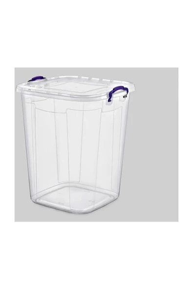 Bakliyat Kovası Şeffaf Kare 70 Lt   -E631