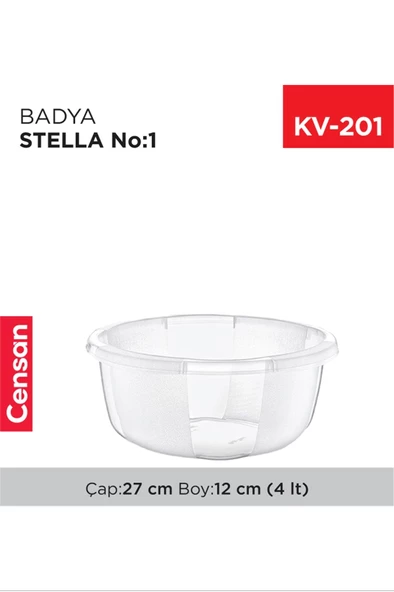 Yuvarlak Şeffaf Badya 1 Adet 1 No   -E173